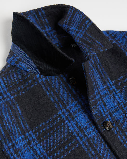 <P>Checked Double Faced Workwear Jacket</P>